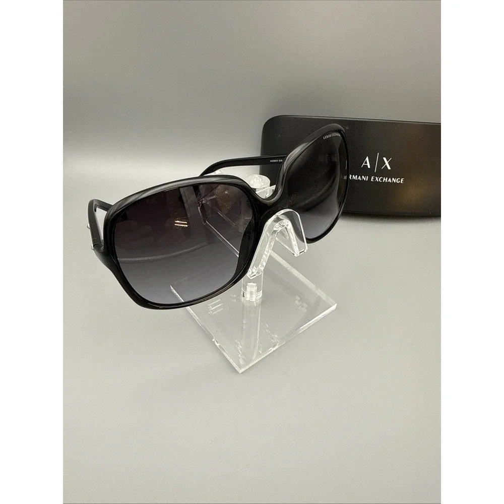 Armani Exchange AX208/S Large AUTHENTIC BLACK Sunglasses 60-17 130 w/Armani case